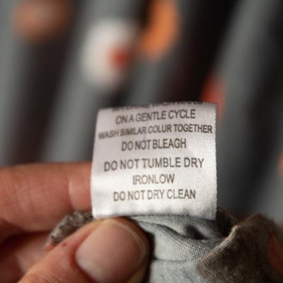 2for1 Ice Silk Gray w Orange Flowers Polyester/Spandex Dress womens XXL - Picture 5 of 8